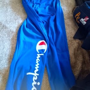 Men's activewear blue jogger pants